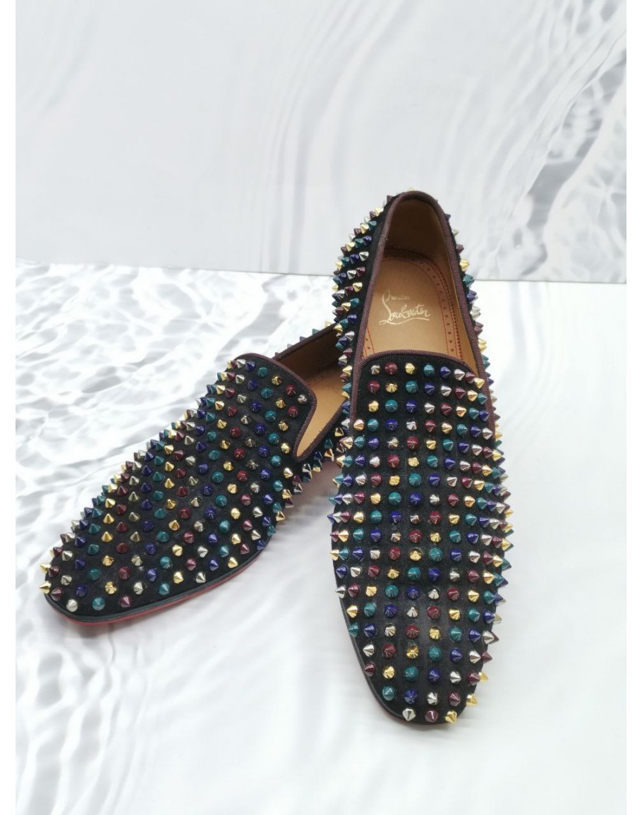 Christian louboutin discount dandelion velvet loafer